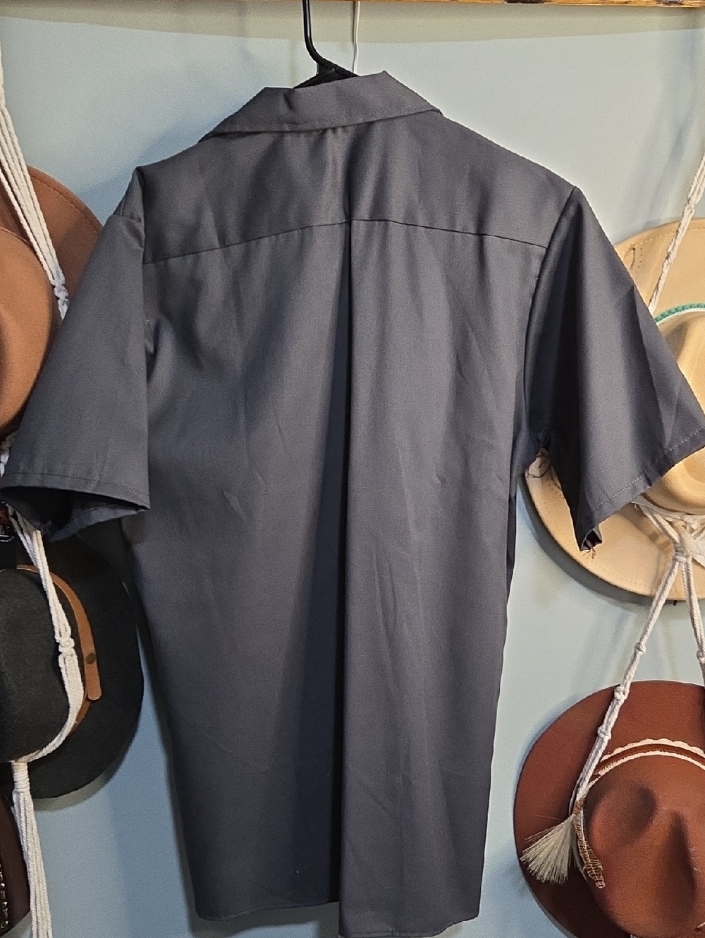 Woodford Reserve Embroidered Work Shirt - Slate Gray with Copper Logo - Picture 5 of 5